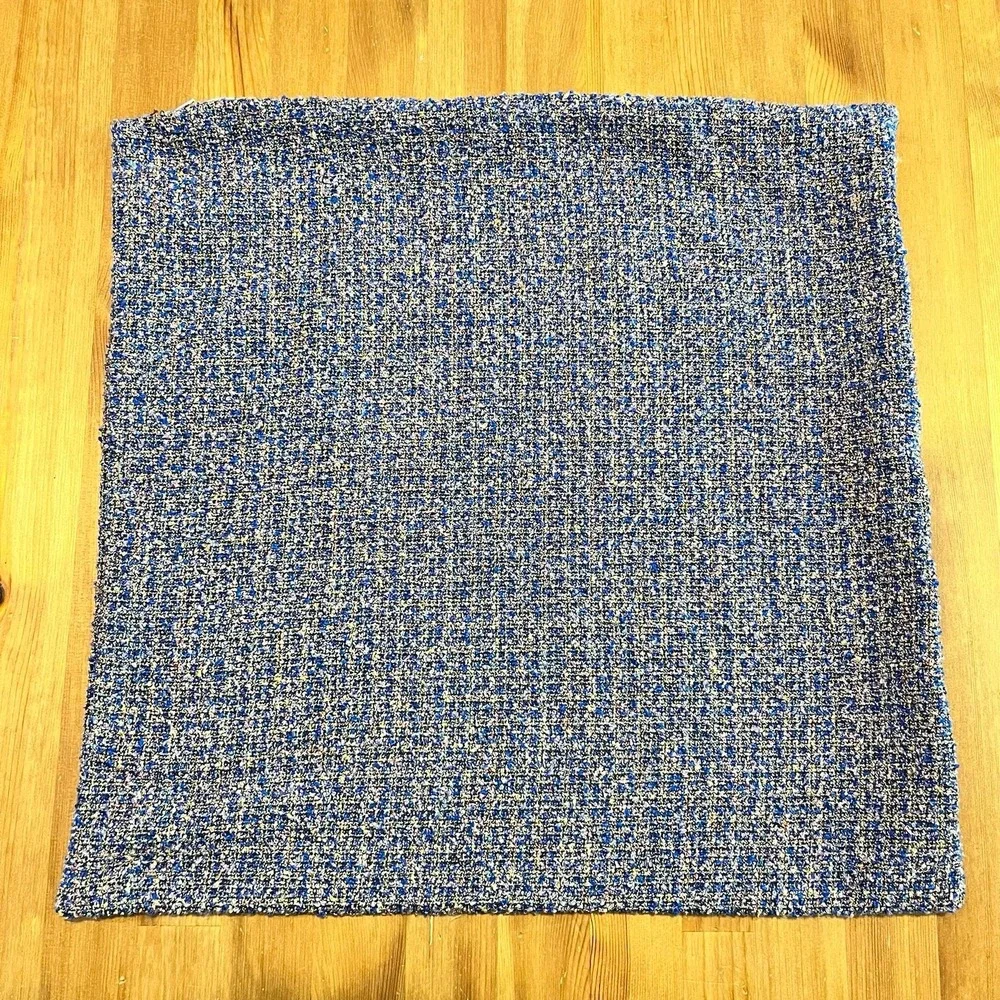 Crate & Barrel Single Pillow Cover 20x20 Skydiver Textured Material Chic